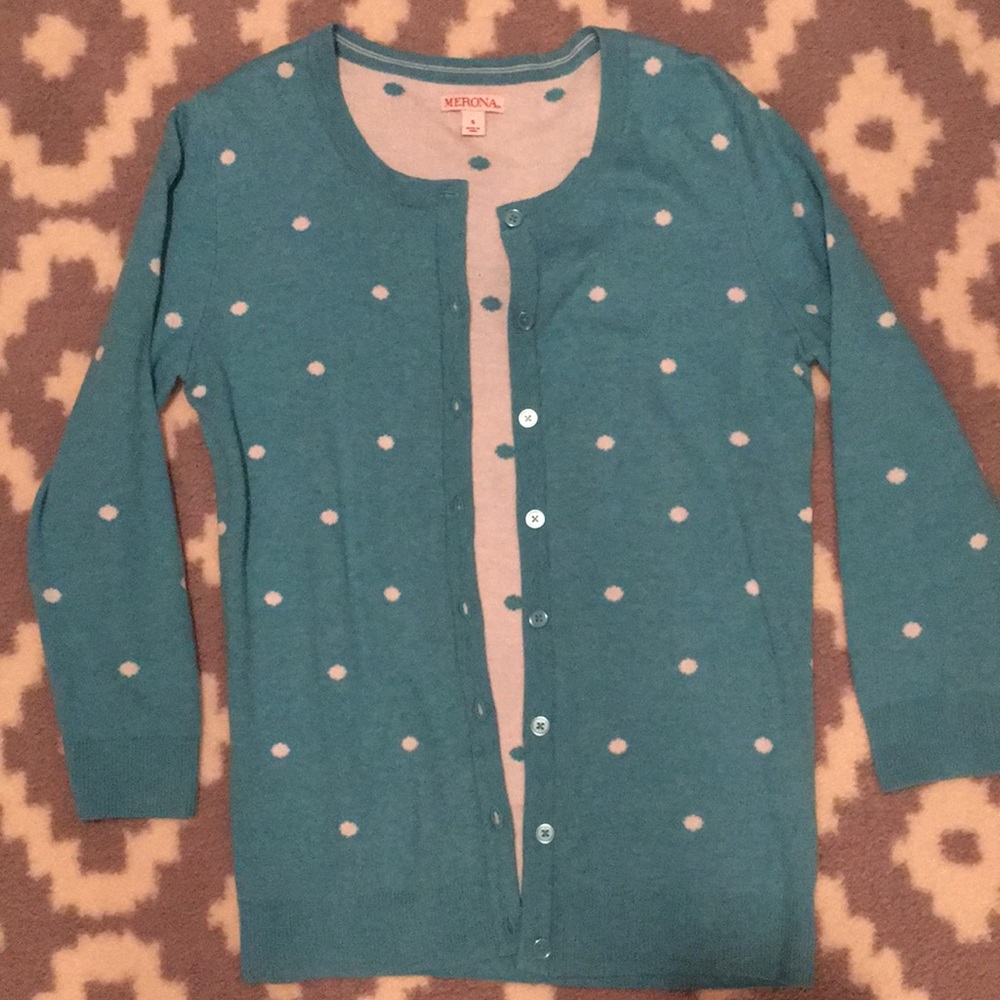 Polka dot cardigan